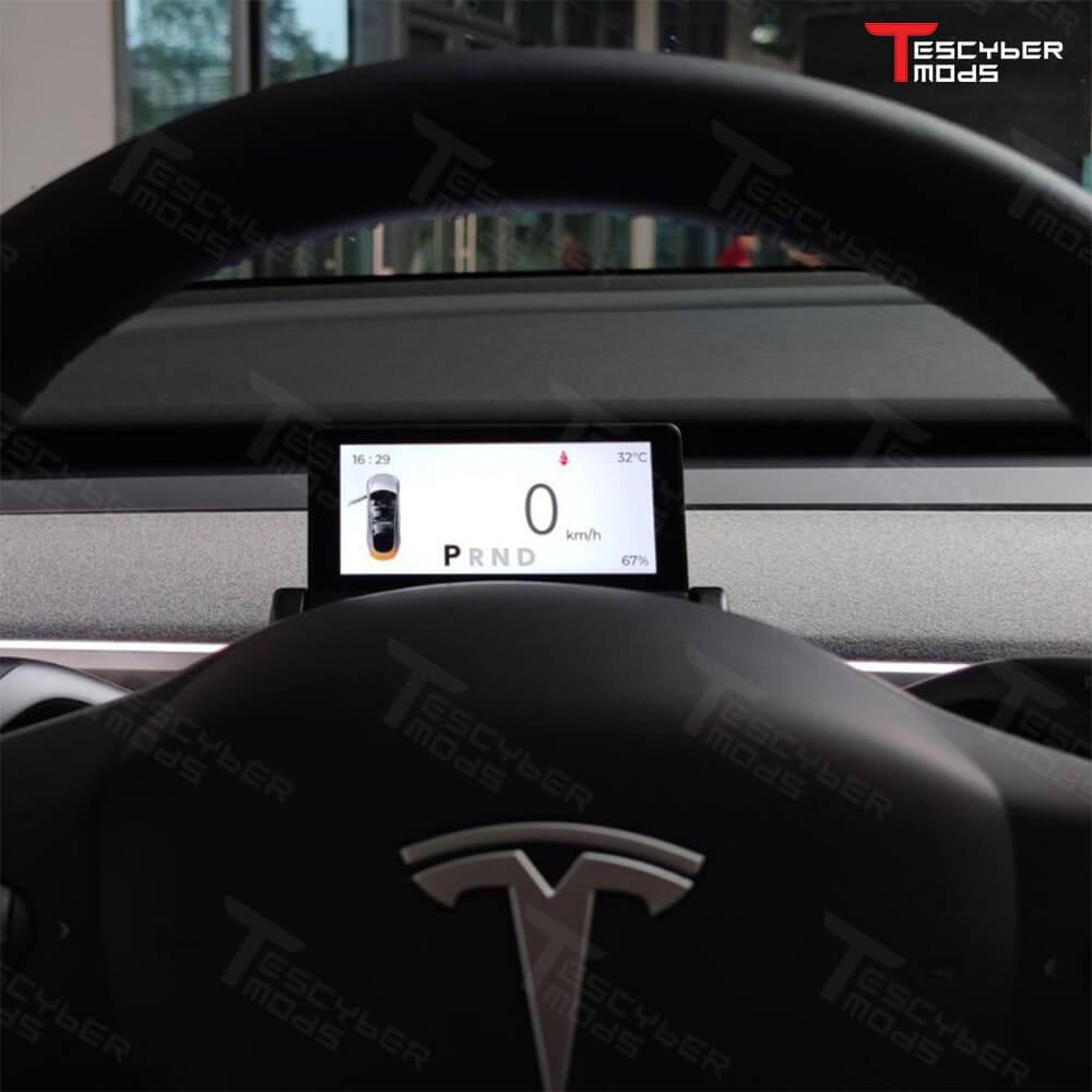 Tescybermod Model 3/Y Flip-up TES-F39 Dashboard Display
