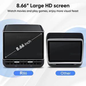 R86 Android Rear Entertainment Screen - 8.66 Inches Rear Screen Advanced Upgrade For Model 3/Y