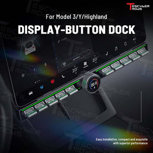 Tescybermod Magic Rotating Button Docking Station for Tesla Model 3/Y/Highland