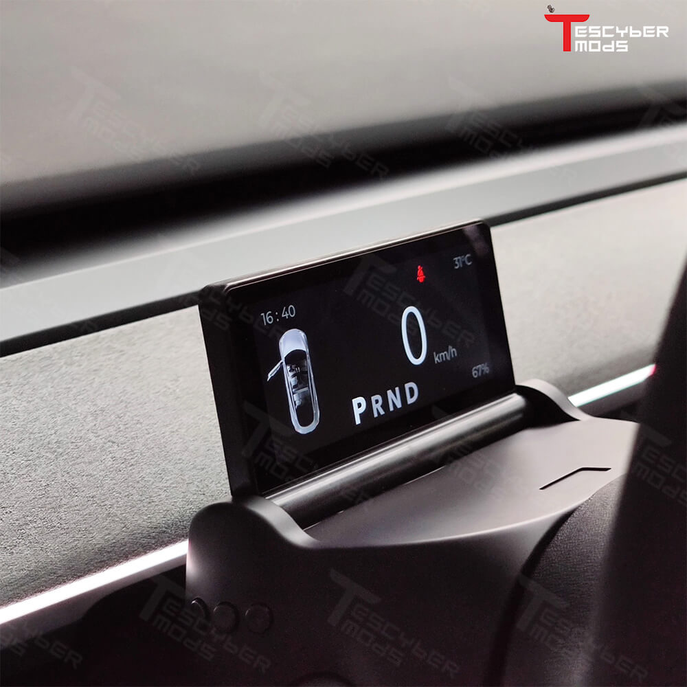 Tescybermod Model 3/Y Flip-up TES-F39 Dashboard Display