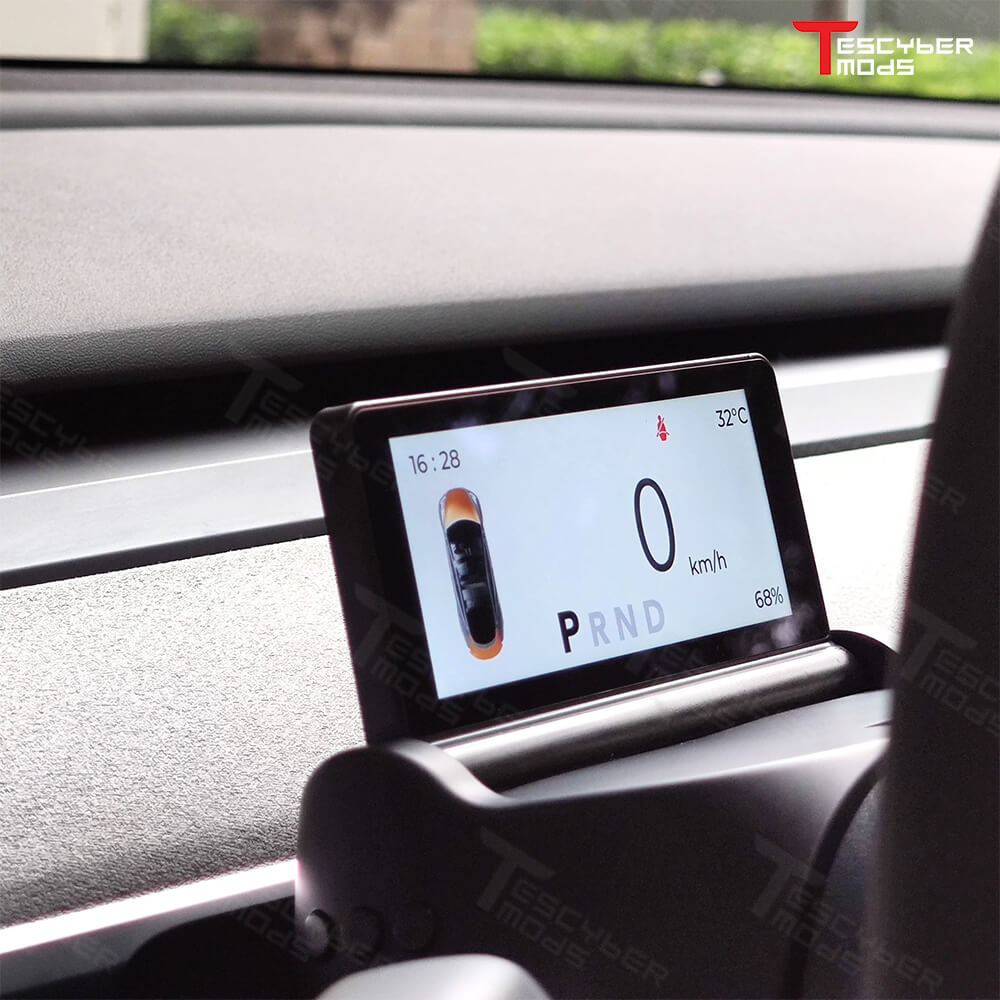 Tescybermod Model 3/Y Flip-up TES-F39 Dashboard Display
