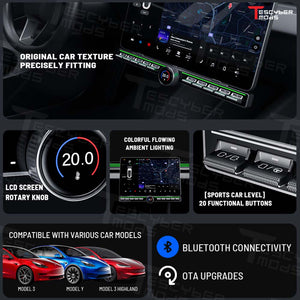 Tescybermod Magic Rotating Button Docking Station for Tesla Model 3/Y/Highland