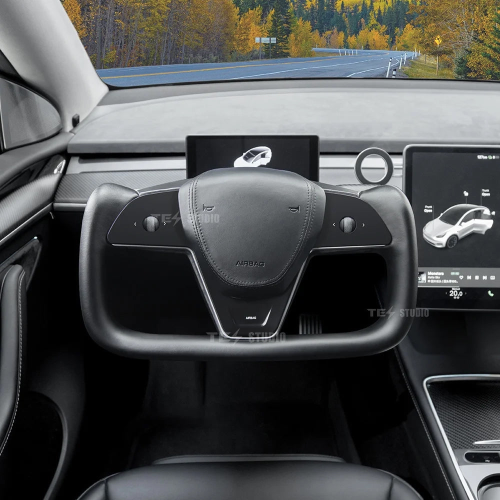 TesCyberMods Model 3/Y - Model S/X Inspired Yoke Steering Wheel