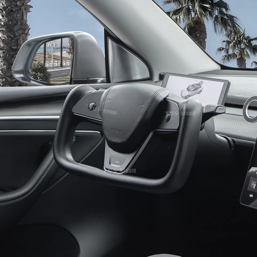TesCyberMods Model 3/Y - Model S/X Inspired Yoke Steering Wheel