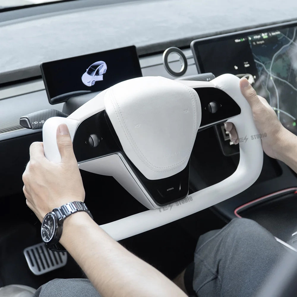 TesCyberMods Model 3/Y - Model S/X Inspired Yoke Steering Wheel
