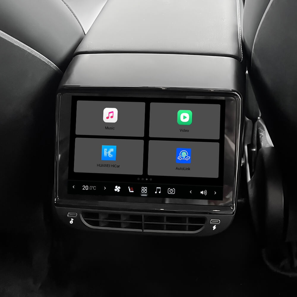 Tesstudio Model 3/Y H7 Plus Rear Touch Screen Carplay Auto Display ( Android 13 System)