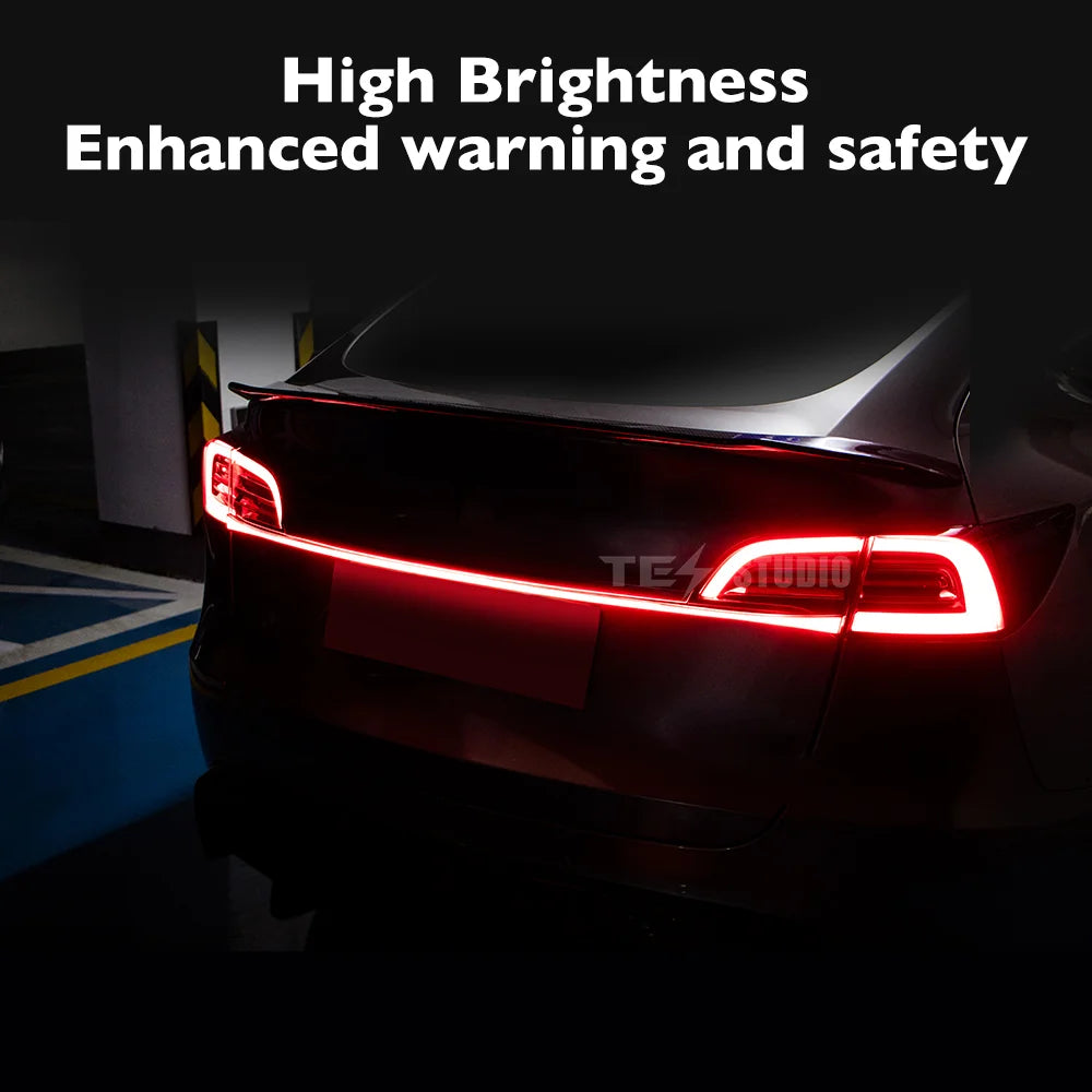 Knight Rider Full-Width Strip Tail Lighit for Model 3/Y