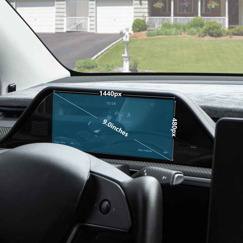 TesCyberMods 8.9 Inch Integrated Instrument Cluster Display Screen For Model 3 Y accessories-