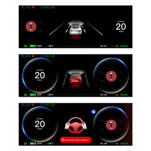 TesCyberMods 8.9 Inch Integrated Instrument Cluster Display Screen For Model 3 Y accessories-