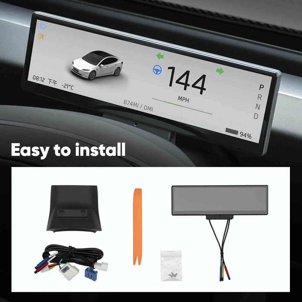 Tesla Model 3/Y 8.8 Inch Dashboard Touch Screen With Carplay & Android Auto Voice Control
