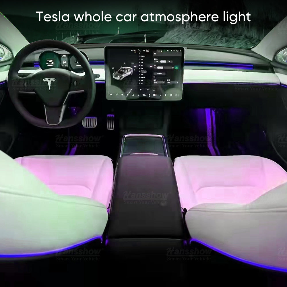Tesstudio 2021+ Model 3/Y Laser Carving Ambient Lighting Upgrade Kit